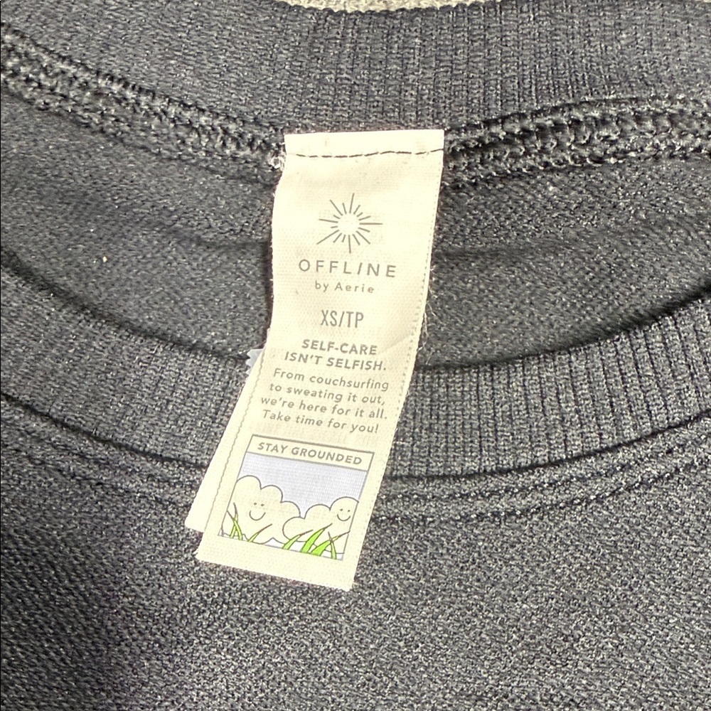 Offline Classic Black Women's Crop Top - Picture 4 of 5